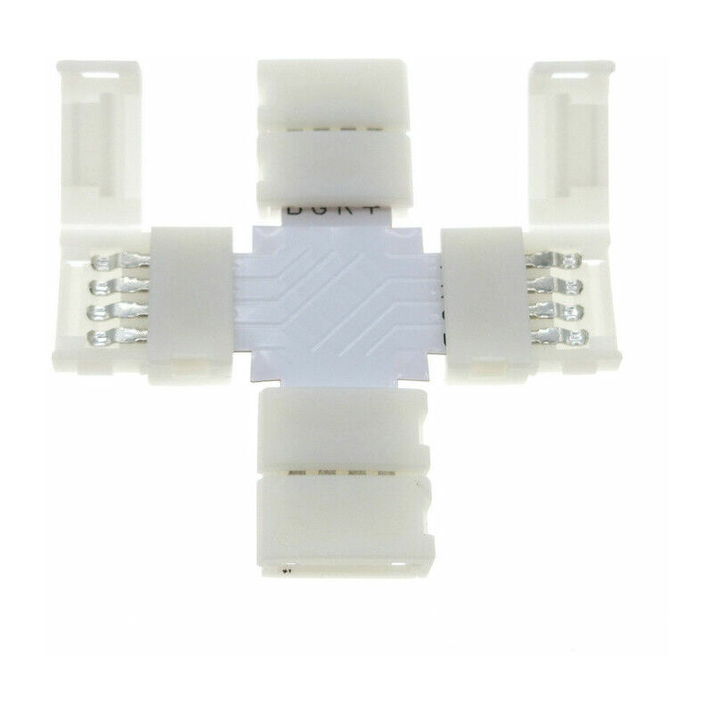 Image of Aftertech - connettore x 10mm rgb rapido clip jack plug per striscia strip led B1E9