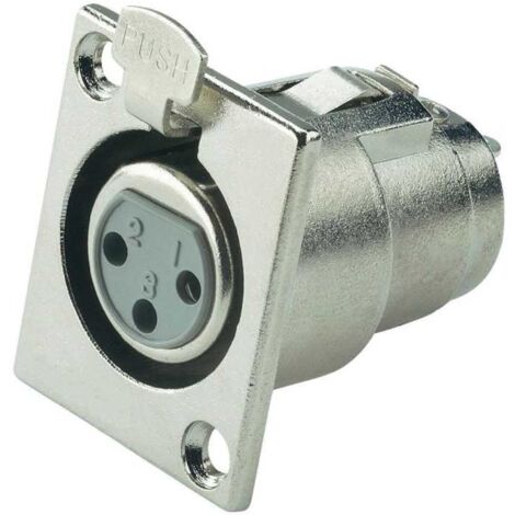 Connettore XLR femmina 3 poli da pannello