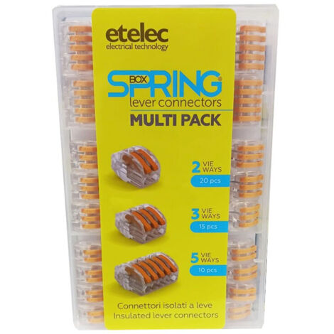 Connettori A Leve Isolati Spring Per Cavi 0,2-4mmq ( ETELEC cod. LC45K )