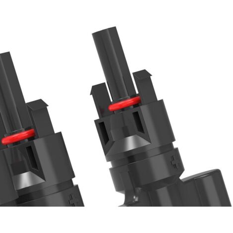Connettori di derivazione solari tipo T, splitter fotovoltaico - Connettore impermeabile per cavi di pannelli solari (tipo T da 4 a 1)