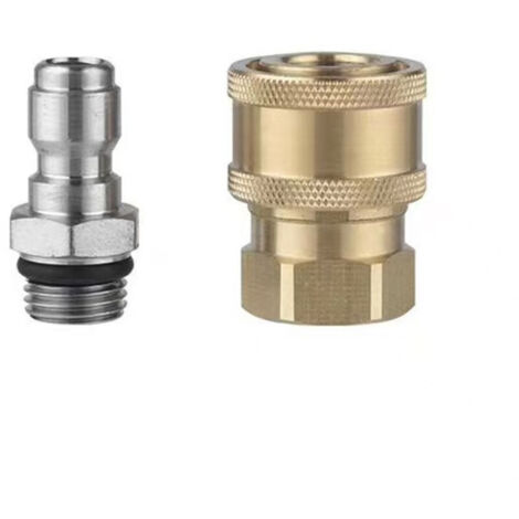 Connettori per ugelli per spruzzatori ad alta pressione, filettatura M14, connettore rapido da 1/4", componenti per il collegamento di tubi flessibili, connettori per bombole di schiuma da neve