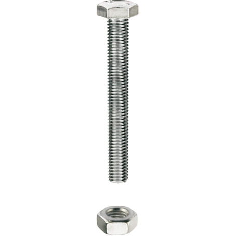 CONNEX - 4 BULLONI TESTA ESAGONALE ZINCATI M8X20