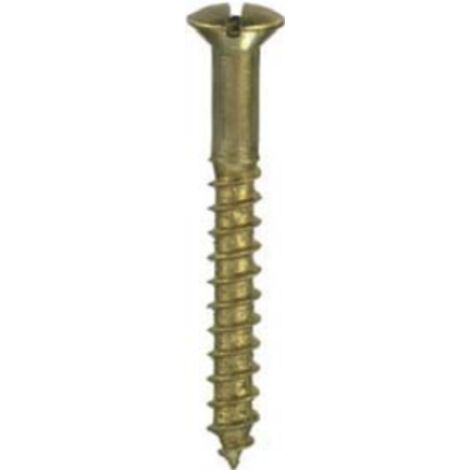 CONNEX - 6 VITI PER LEGNO TESTA GOCCIA ASEGO OTTONATE 4,5X35