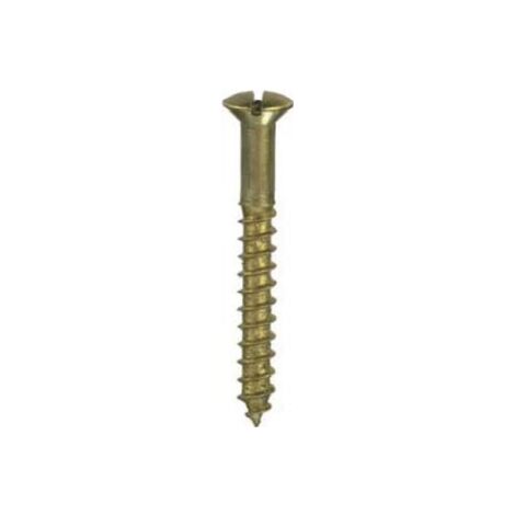 CONNEX - 6 VITI PER LEGNO TESTA GOCCIA ASEGO OTTONATE 4,5X35