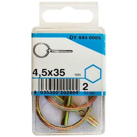 CONNEX - COPPIGLIE ZINCATI AD ANELLO 4,5X35MM PZ.2