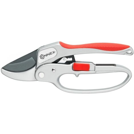 Connex FLOR70361 Forbice Cesoia Multiuso per Giardino, a Cricchetto, in Alluminio