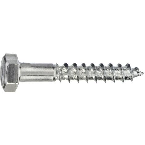 Connex Holzschrauben 10.0 x 30 mm Sechskant Sechskantkopf - 100 Stk. Holzschrauben