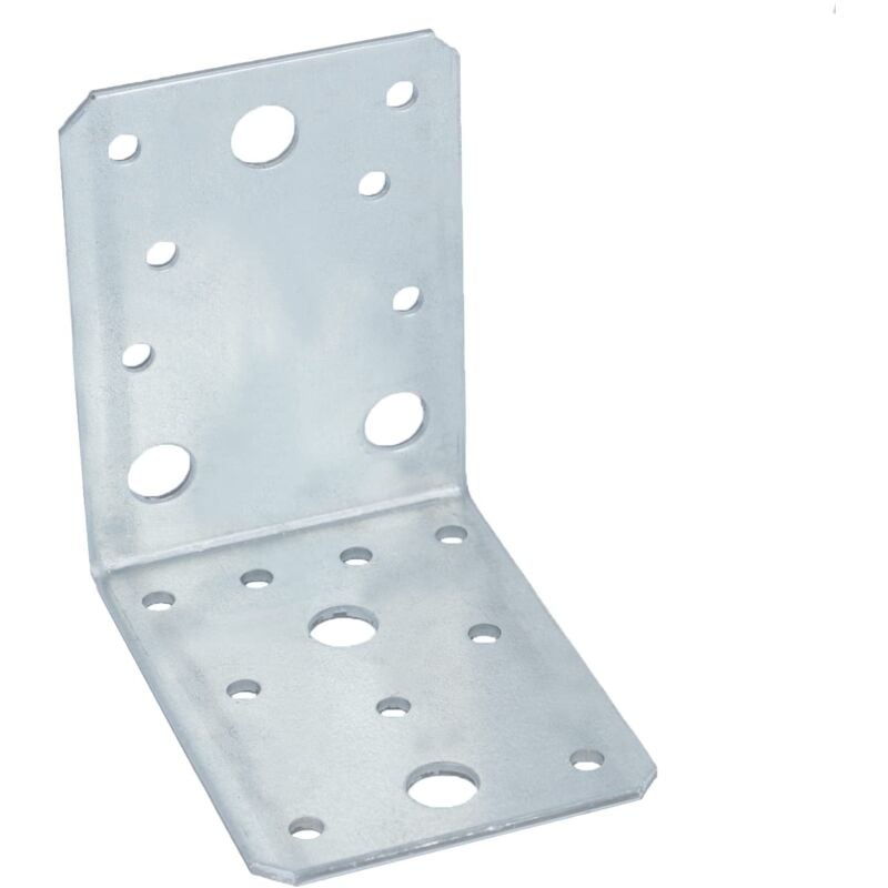 Connex - HVG2630 - Raccordo ad angolo, 25 pezzi, zincato, 90 x 90 x 65 x 2,5 mm