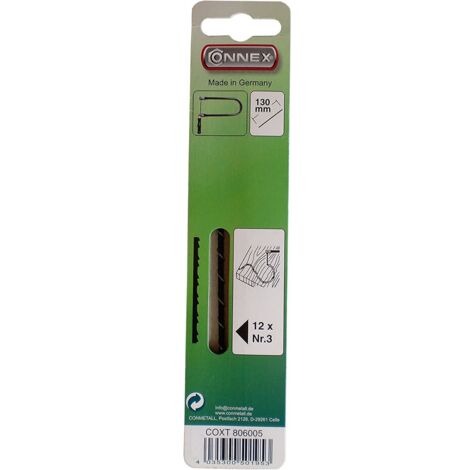 Connex - Lama da sega da traforo Taifun,130 mm, confezione da 12 pezzi 3 Verde