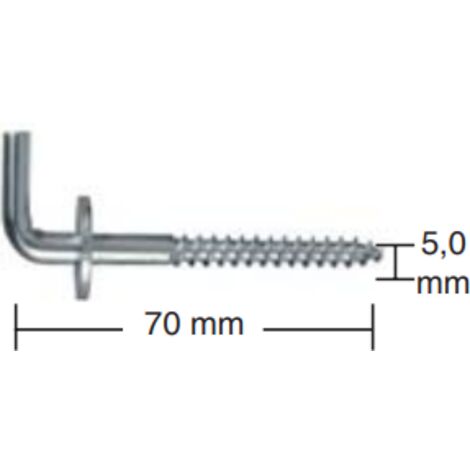 CONNEX MASIDEF - 4 CANCANI ZINCATI 5,0X70mm