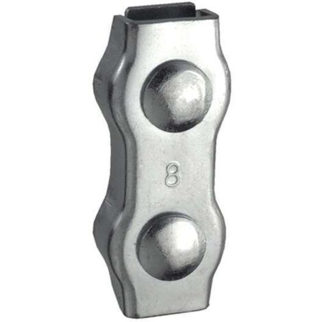 CONNEX -MORSETTO DUPLEX PER FUNI IN ACCIAIO ZINCATO -DIAM.6 MM.