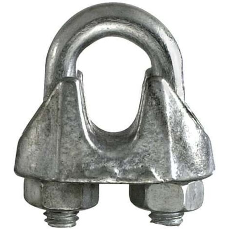 CONNEX - MORSETTO PER FUNI  Ø 5 MM. IN ACCIAIO ZINCATO - 2 PZ. - 95X23 MM.