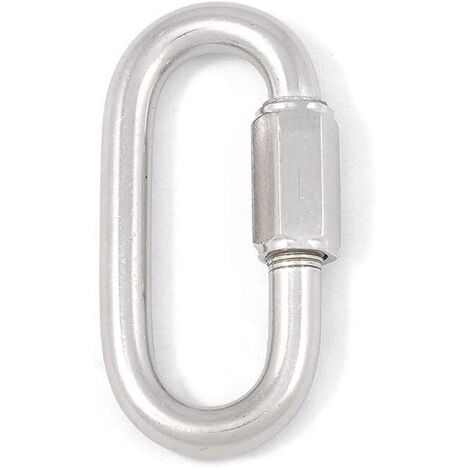 CONNEX - MOSCHETTONE CON CHIUSURA FILETTATA IN ACCIAIO INOX 4MM