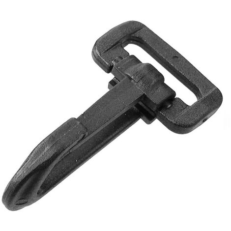 CONNEX - MOSCHETTONE PER CINGHIA IN PLASTICA NERA 25MM