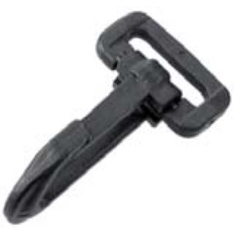CONNEX - MOSCHETTONE PER CINGHIA PLASTICA NERO 40MM