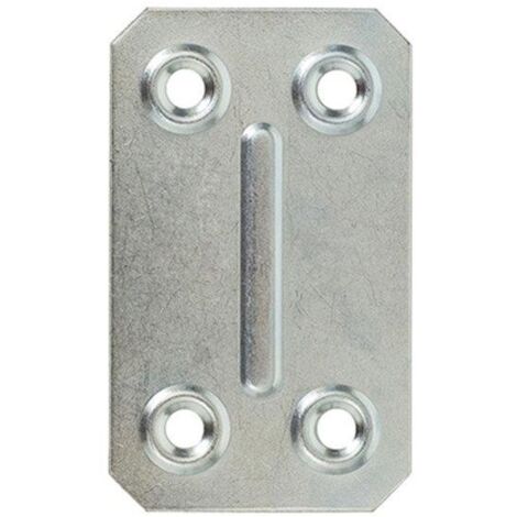 CONNEX - PIASTRINA DIRITTA 67x40MM SPESSORE 1 MM 4 PZ