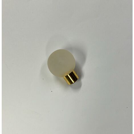 CONNEX - POMOLO IN VETRO BIANCO BASE ORODIAMETRO 25MM