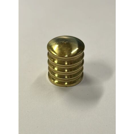 CONNEX -  POMOLO ONDULATO OTTONE LUCIDODIAMETRO 20MM