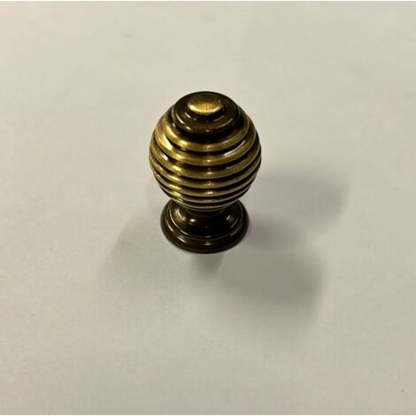 CONNEX - POMOLO RIGATO OTTONE BRONZATO DIAMETRO 20MM