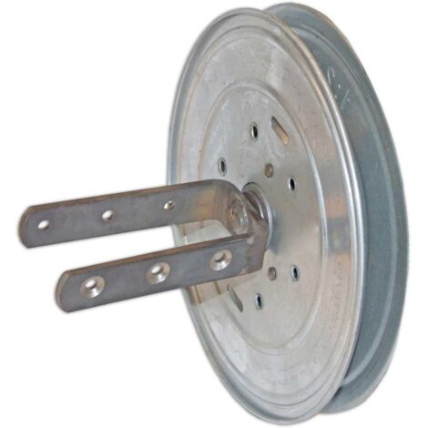 CONNEX - PULEGGIA CON RIDUTTORE PER RULLO IN LEGNO 200MM