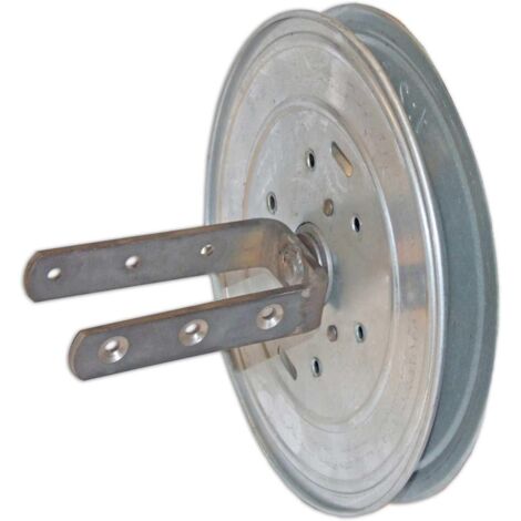 CONNEX - PULEGGIA CON RIDUTTORE PER RULLO IN LEGNO 200MM