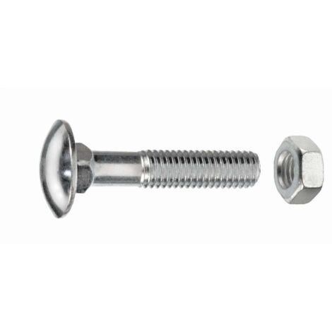 Connex Schlossschrauben M6 x 70 mm - 20 Stück verzinkt Schlossschrauben