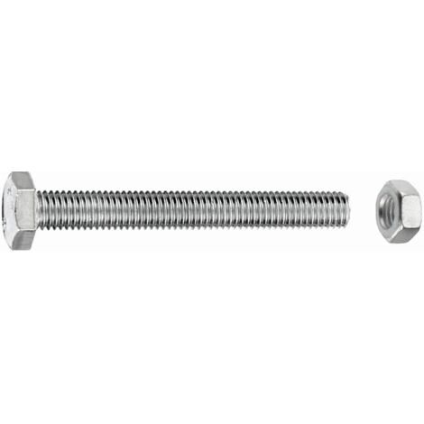 Connex Sechskantschrauben M10 x 60 mm - 8 Stück Edelstahl Maschinenschrauben