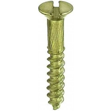 CONNEX - VITI PER LEGNO A TESTA PIANA SVASATA IN OTTONE 3,0X25MM P.12