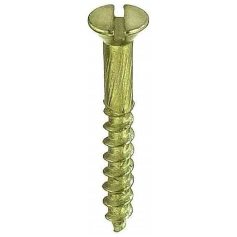 CONNEX - VITI PER LEGNO A TESTA PIANA SVASATA IN OTTONE 4,0X40MM 8PZ