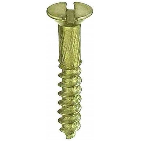 CONNEX - VITI PER LEGNO A TESTA PIENA SVASATA IN OTTONE 3,5X30MM 10PZ