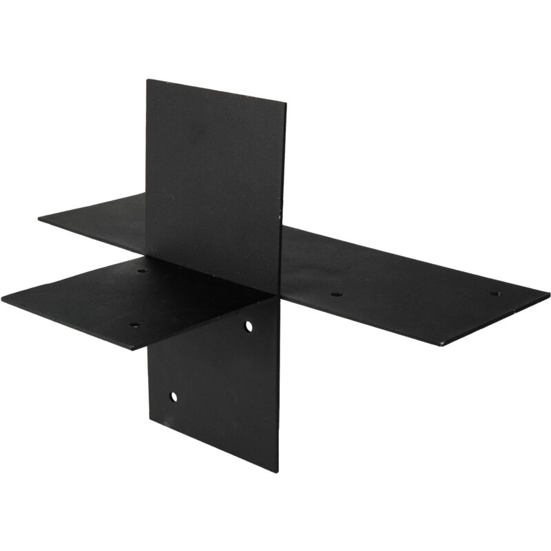 Wovar - Connexion d'angle de Pergola noir avec Mètre pour poutres 12 x 12