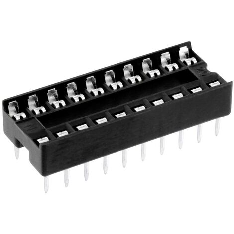 Connfly DS1009-20AT1NX-0A2 Support de circuits intégrés Pas: 2.54 mm Nombre de pôles: 20 1 pc(s) Tube C300082