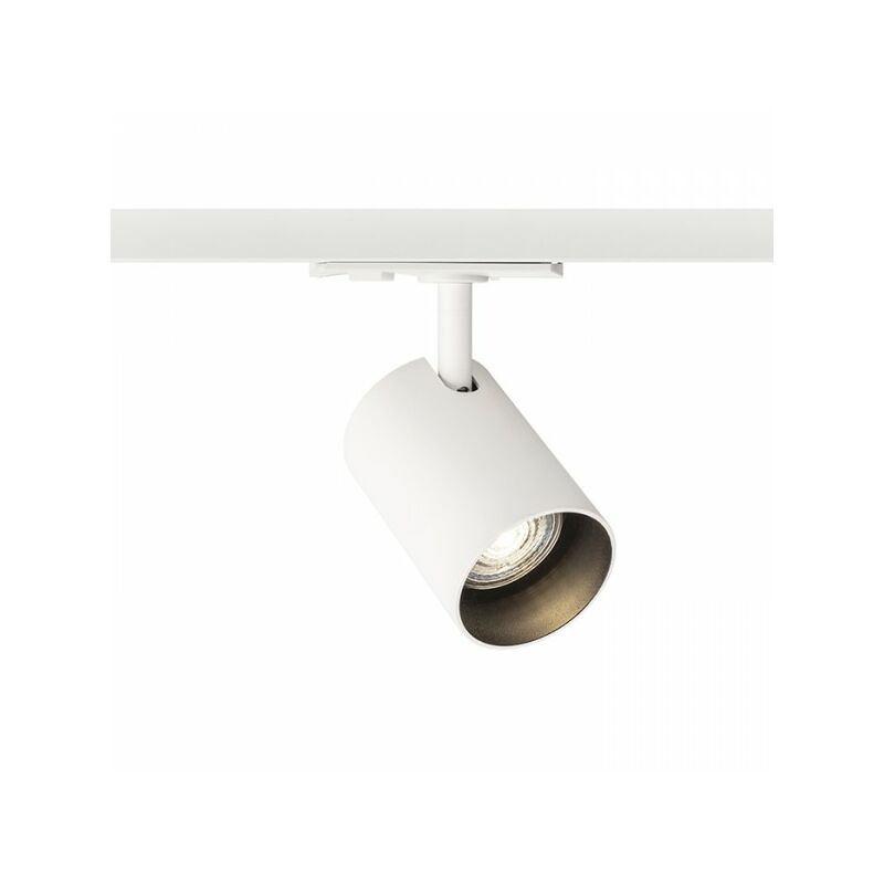 CONNOR spot cylindrique pour rail monophasé blanc/noir 230V LED GU10 10W