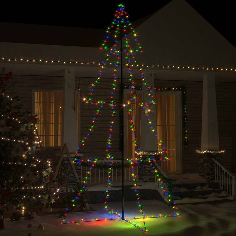 

Cono árbol de Navidad de 360 LED interior y exterior 143x250 cm