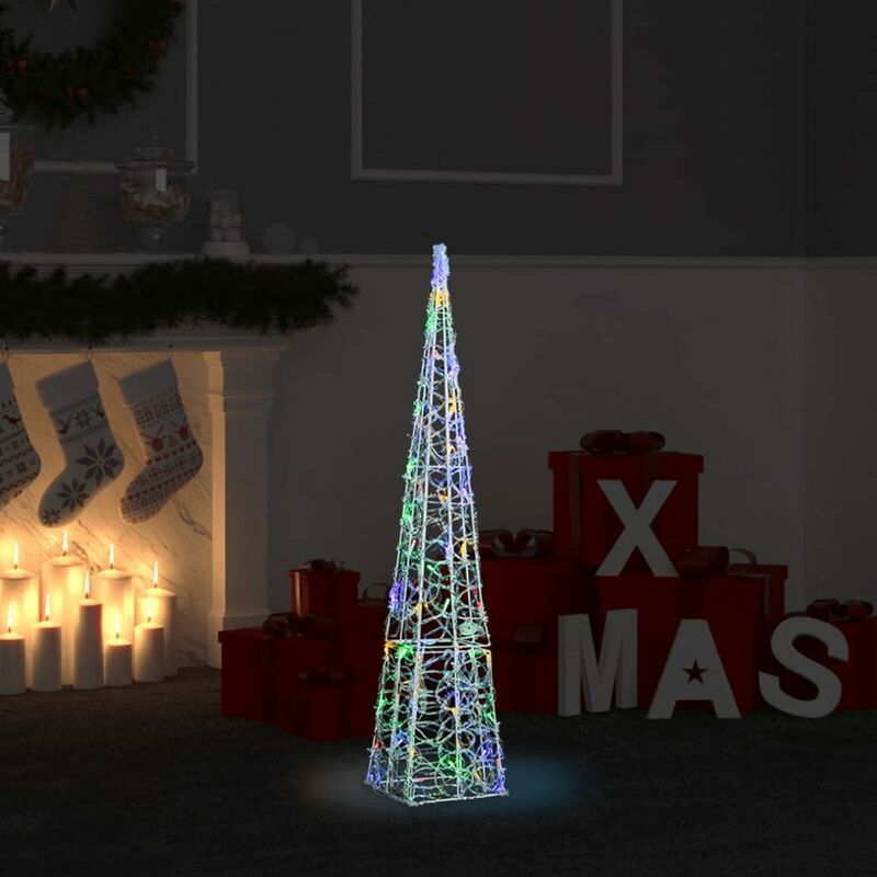 

Cono de luz LED redondo decorativo acrilico multicolor 90 cm