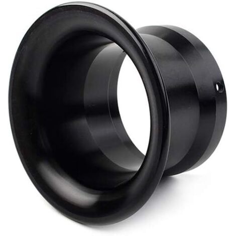 Cono de reajuste de carburador de motocicleta de 50 mm, filtro de aire, punta de entrada, copa de viento, collarín, protector de bocina, apto para carburador Keihinoko Koso Mikuni PE PWK, color negro.