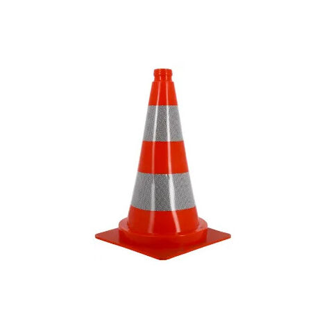 Cono de señalización de pvc de 495 mm.