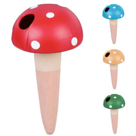 Cono in argilla con motivo a fungo, set da 4