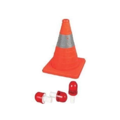 CONO PLEGABLE NILON BANDA REFLECTANTE