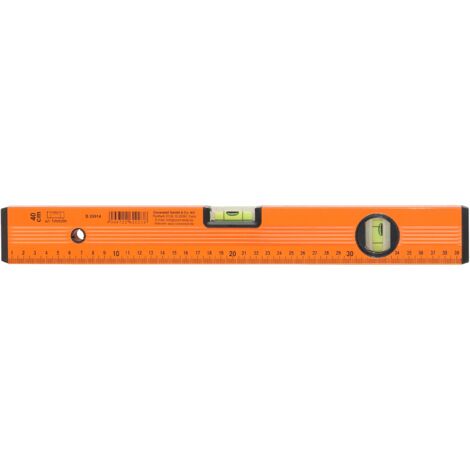 CON:P B26914 - Livella a bolla in metallo leggero, 2 libellule, 40 cm, colore: Arancione