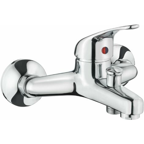 CON:P SA922 Sesia - Miscelatore monocomando per vasca da bagno, cromato, multicolore