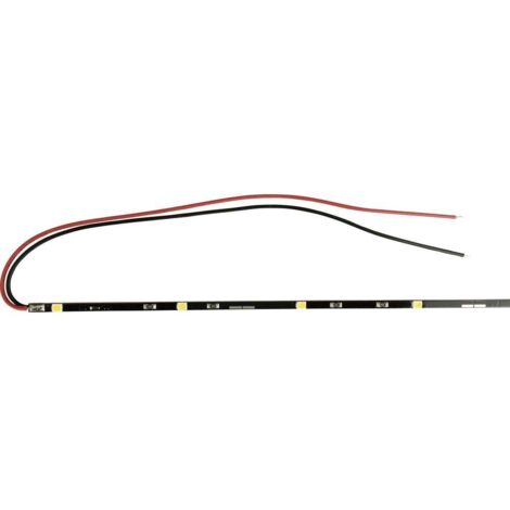 CONRAD COMPONENTS 1343329 RUBAN LED AVEC CÂBLE À EXTRÉMITÉS OUVERTES 12 V 330 MM BLANC