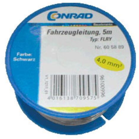 Conrad Components 605889 Fahrzeugleitung FLRY-B 1 x 4 mm² Schwarz 5 m