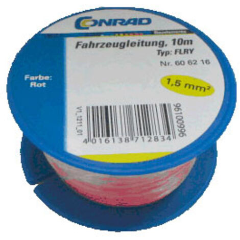 Conrad Components 606216 Fahrzeugleitung FLRY-B 1 x 1.50 mm² Rot 10 m