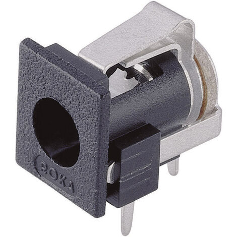 Conrad Components  Niedervolt-Steckverbinder Buchse, Einbau horizontal  6.6 mm 1.95 mm 1 St.