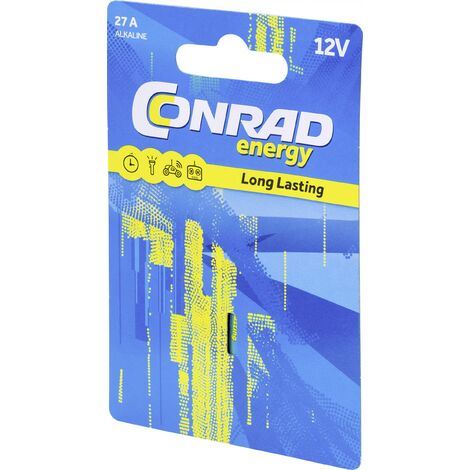 Conrad energy 27A Pile spéciale 27 A alcaline(s) 12 V 20 mAh 1 pc(s) Y109042