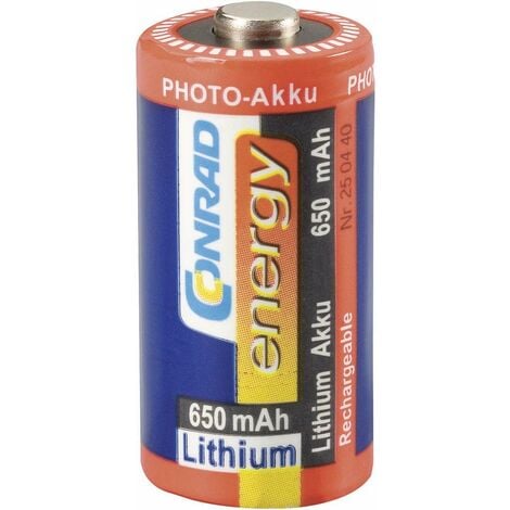 Conrad energy Fotoakku RCR123 Pile rechargeable spéciale CR-123A lithium 3 V 650 mAh
