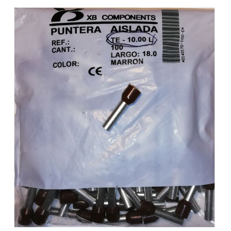 

consejos TE-10.00L (x100) aislados - Tipos TE / PD - 10 mm - Xb Components