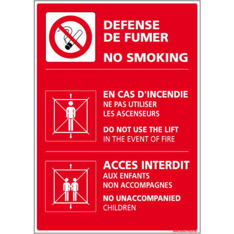 Consignes générales incendie (A0446) - Adhésif - 150 x 210 mm