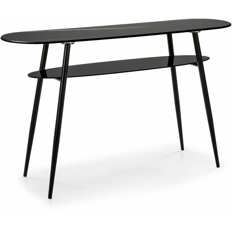 

Consola Alina Cristal Marmol Negro
